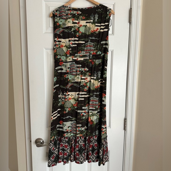 Lucky Brand Japanese Pagoda Print Dress - Picture 2 of 6